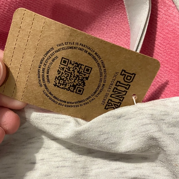 NWT PINK Victoria's Secret Wireless Bra size Large - Picture 5 of 8